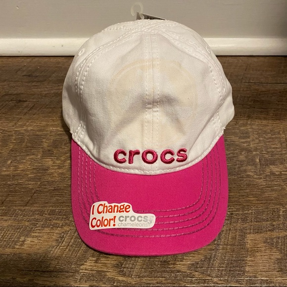 New Crocs Chameleon Color Changing Hat Cap White - Picture 1 of 7